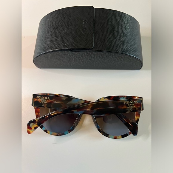 Prada Cat Eye Sunglasses Multicolor Frame 52 mm - Picture 3 of 9